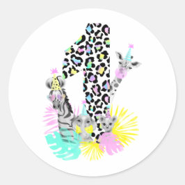 Pegatina de cumpleaños Wild ONE