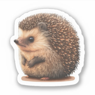 Pegatina de Cute Hedgehog