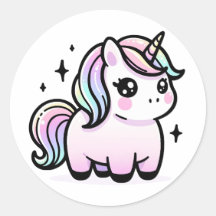 Pegatina de Cute Unicorn