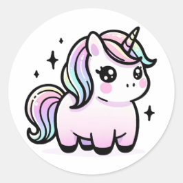 Pegatina de Cute Unicorn