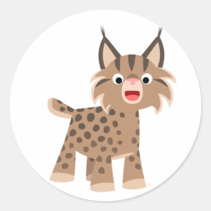 Pegatina de Cutte Happy Personalizado Lynx