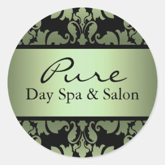 Pegatina de damasco verde