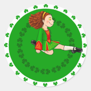 Pegatina de danza irlandesa