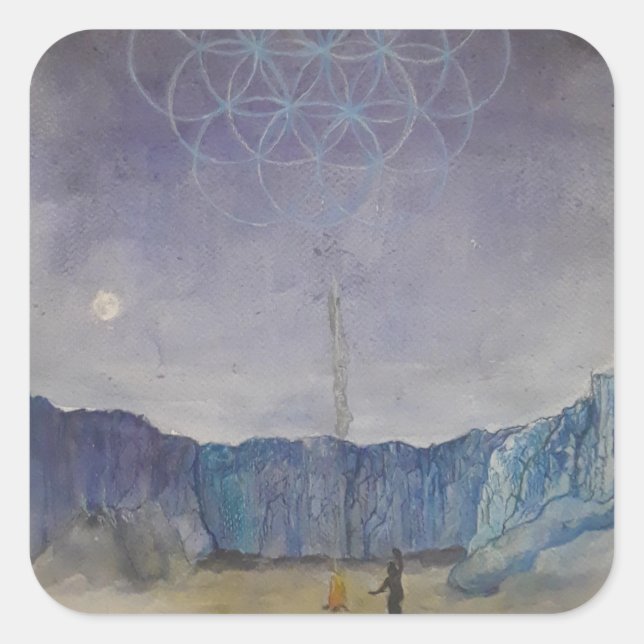 Pegatina de danza sagrada (Anverso)