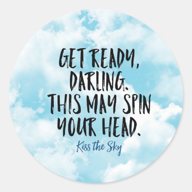 Pegatina de Darling Preparado (Anverso)