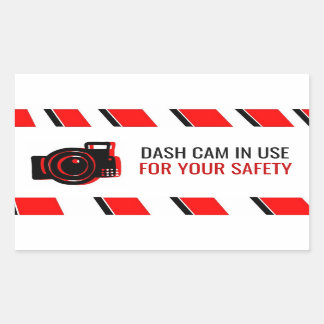 pegatina de 'Dash Cam in Use'