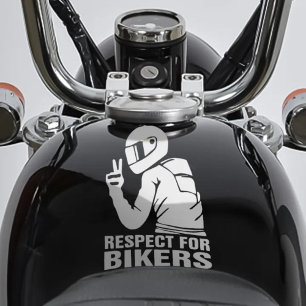 Pegatina de Decal 3D de la motocicleta Respect Bik