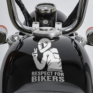 Pegatina de Decal 3D de la motocicleta Respect Bik