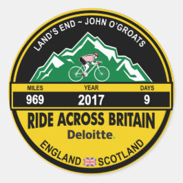 Pegatina de Deloitte RIDE EN GRAN BRETAÑA 2017