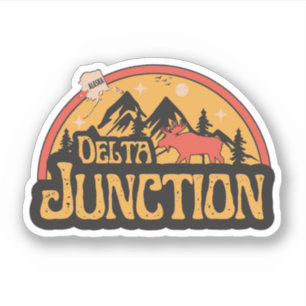 Pegatina de Delta Junction, Alaska