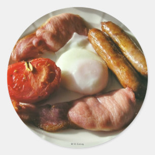 Pegatina de desayuno irlandés