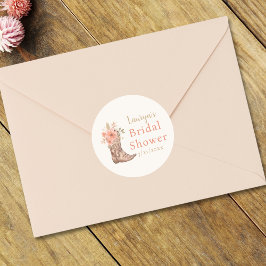 Pegatina de Despedida de Soltera de Vaquera Floral