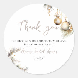 Pegatina de Despedida de Soltera | Tema de Navidad