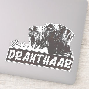 Pegatina de Deutsch Drahthaar