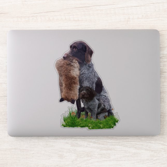 Pegatina de Deutsch Drahthaar (Ordenador)