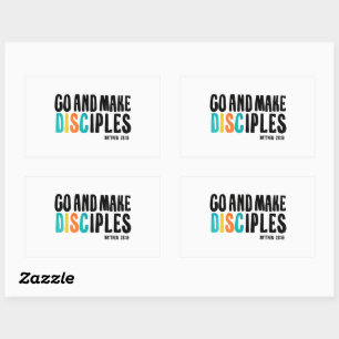 Pegatina de DGD "Ir y hacer discípulos"