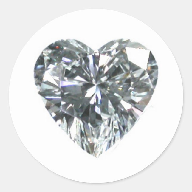 Pegatina de Diamantes del Corazón (Anverso)