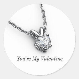 Pegatina de Diamond Heart Pendant