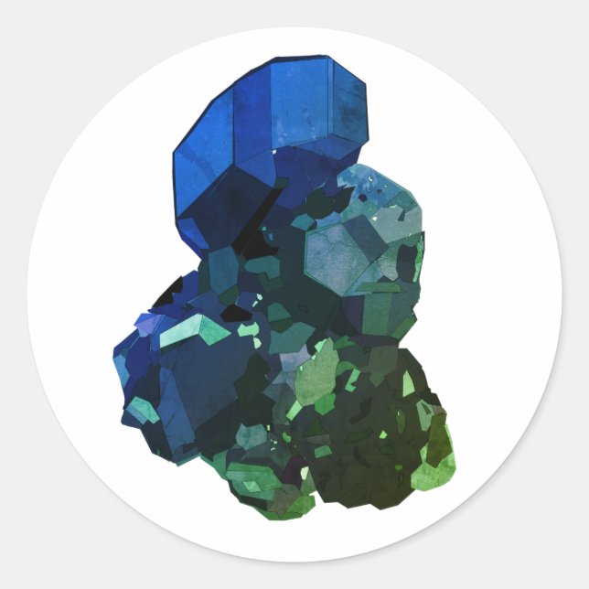 Pegatina de dibujo de piedra y cuarzo (Anverso)