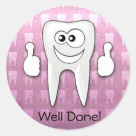 pegatina de dientes de Guay "bien hecho"