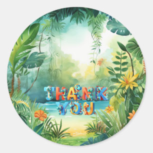 Pegatina de dinosaurio lindo