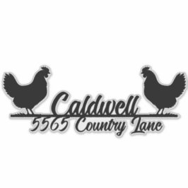 Pegatina de dirección de buzón personalizado de po