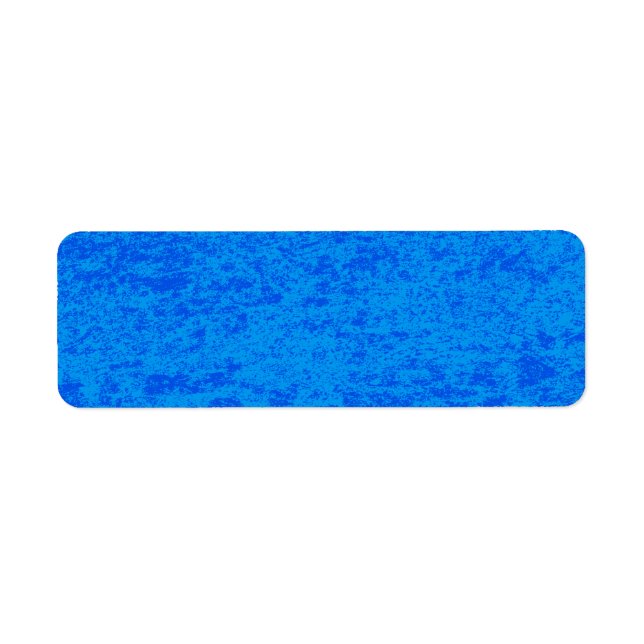 Pegatina de dirección de devolución de mármol azul (Frente)