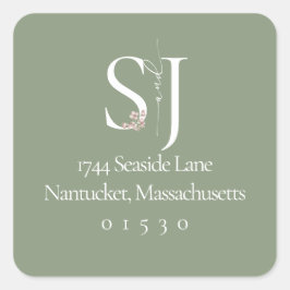 Pegatina de dirección de devolución de plaza de mo