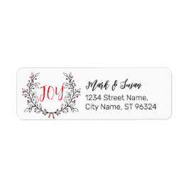 Pegatina de dirección de devolución de vacaciones