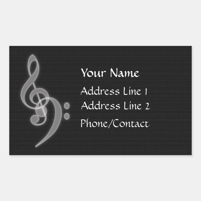 Pegatina de dirección de música (Anverso)