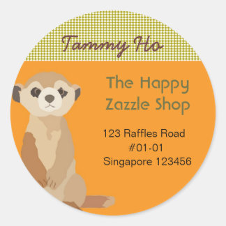 Pegatina de dirección de retorno de Meerkat