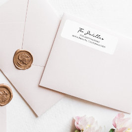 Pegatina de dirección de retorno de vacaciones de 