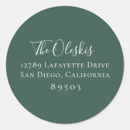 Pegatina de dirección de retorno verde de Hunter s