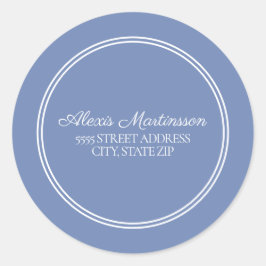 Pegatina de dirección de Sello para sobres blanco