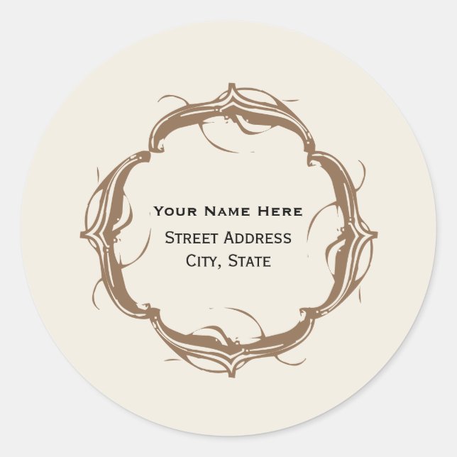 Pegatina de dirección inspirada en la cosecha - Ma (Anverso)