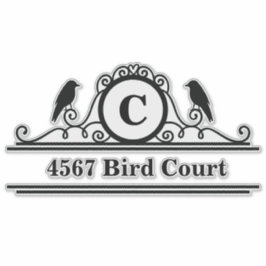 Pegatina de direcciones de buzón personalizado de 