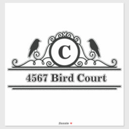 Pegatina de direcciones de buzón personalizado de