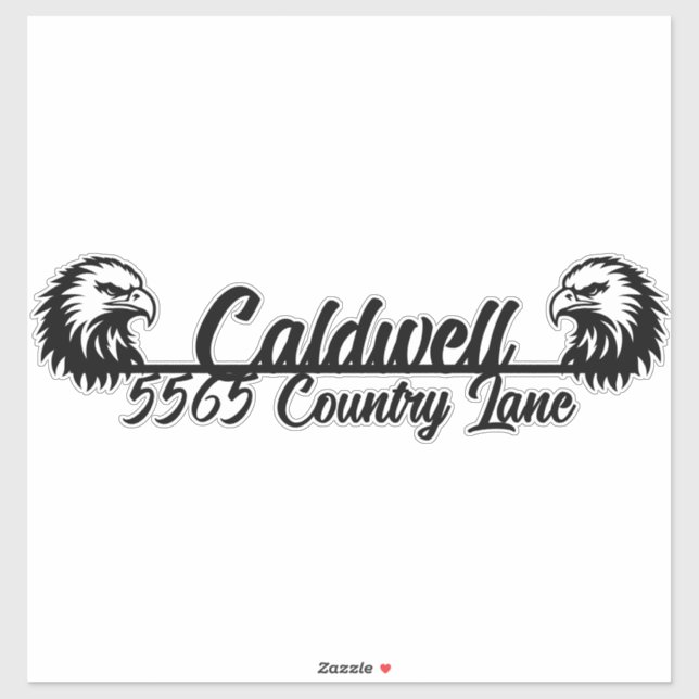 Pegatina de direcciones de buzón personalizado Eag (Hoja)