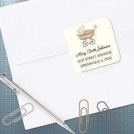 Pegatina de direcciones de color de agua de Baby S