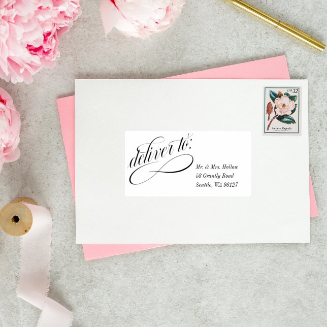 Pegatina De Direcciones De Invitado Con Fancy (Subido por el creador)