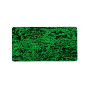 Pegatina de direcciones de mármol negro y verde