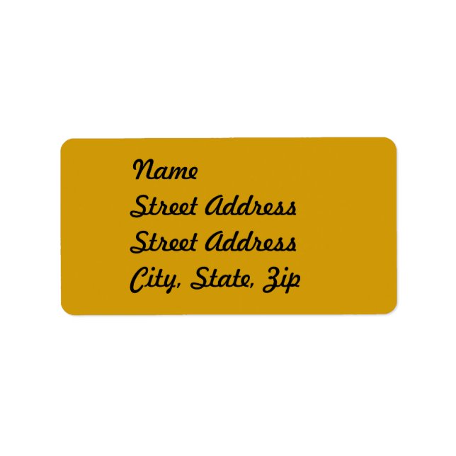Pegatina de direcciones de naranja (Frente)