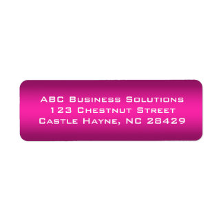 Pegatina de direcciones de retorno de negocios en 