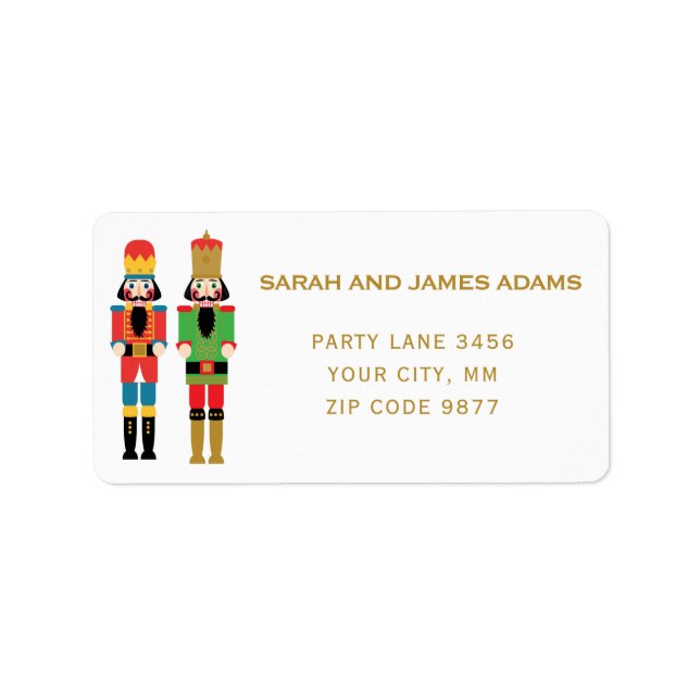 PEGATINA DE DIRECCIONES NUTCRACKER DE NAVIDADES CL (Frente)