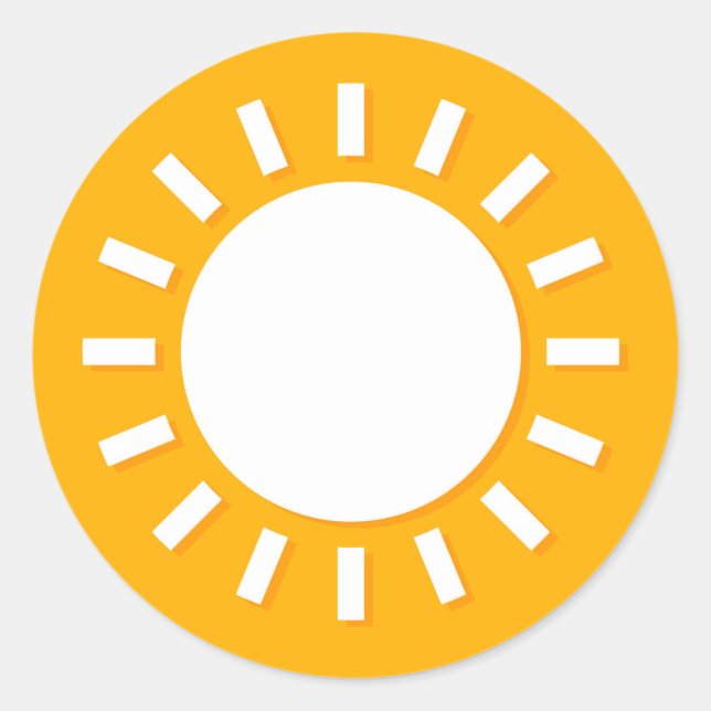 Pegatina de diseño de ilustraciones solares. Pegat (Anverso)