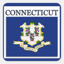 Pegatina de diseño de la bandera de estado de cone