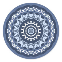 Pegatina de diseño de Mandala intrincada