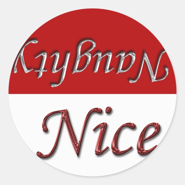 Pegatina de diseño de Navidades de feriado de la l (Anverso)