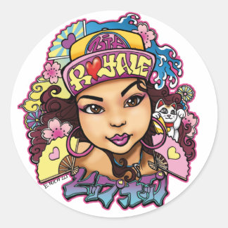 Pegatina de diseño personalizado de Zia Royale