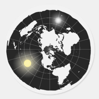 Pegatina de diseño plano de la Tierra